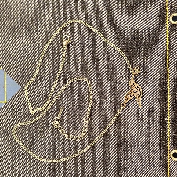 Felt's Fun Finds Jewelry - Stainless Steel Silver Bird Dove 18" +2" Extension Necklace